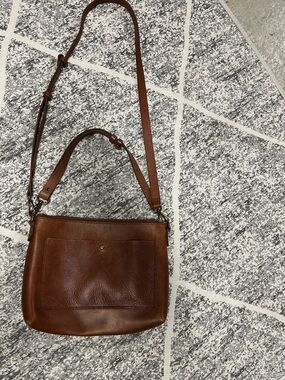 Madewell Leather Crossbody Bag in Brown